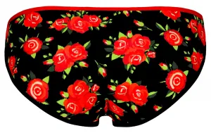 Dámske nohavičky Frogies Black Red Rose