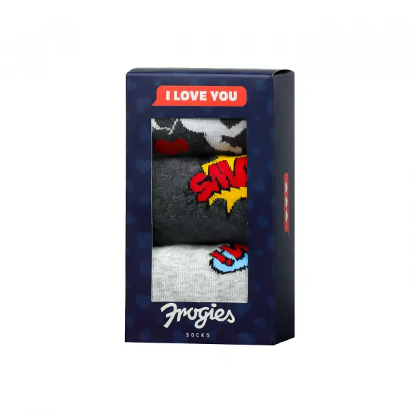 Pánske ponožky Frogies I Love You 3P