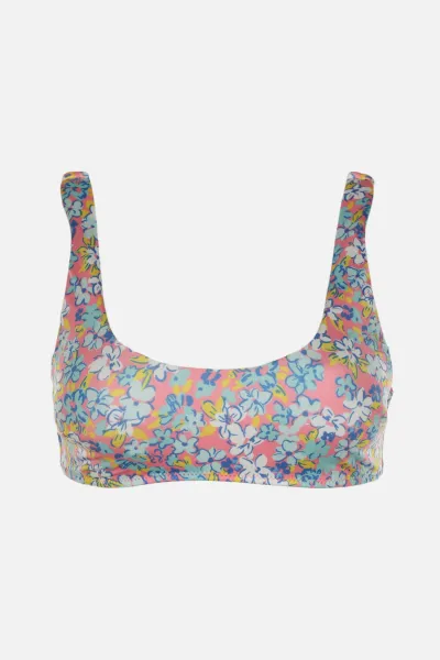 Trendyol Floral Print Bandeau Bikini Top