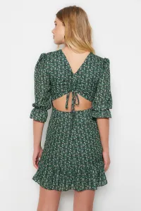 Trendyol Green Back Detail Woven Woven Dress