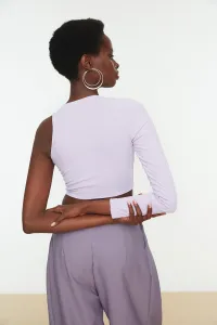 Trendyol Lila Golier Detailné Pletený Bustier