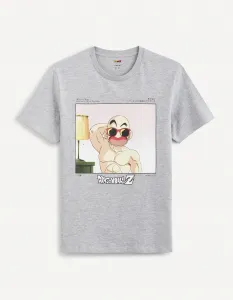 Šedé pánske tričko Celio Dragon Ball Super