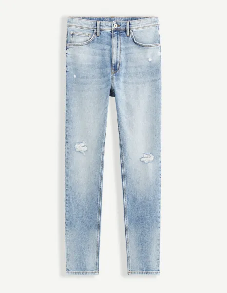 Slim fit pre mužov Celio - svetlomodrá
