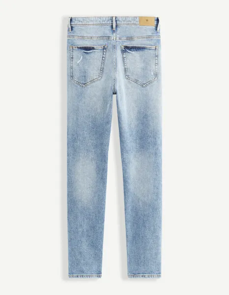Slim fit pre mužov Celio - svetlomodrá