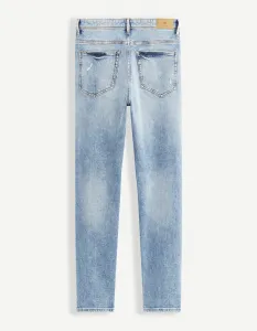 Slim fit pre mužov Celio - svetlomodrá