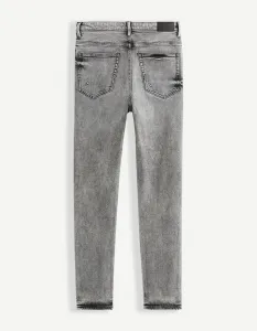 Slim fit pre mužov Celio - sivá