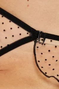 Dámske romantické tangá Clio / S - béžové