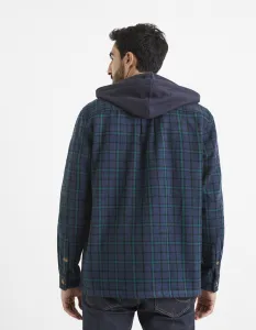Kockované pre mužov Celio - tmavomodrá, zelená