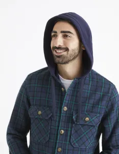 Kockované pre mužov Celio - tmavomodrá, zelená