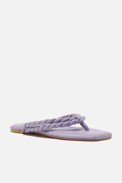 Trendyol Lilac Flat Toe Women's Flip-Flops Slippers