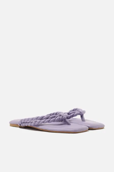 Trendyol Lilac Flat Toe Women's Flip-Flops Slippers