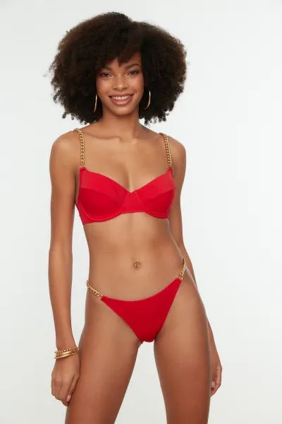 Bikiny spodný diel Trendyol Chain detailed