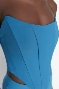 Trendyol Saks Crop Woven Corset Detailed Bustier