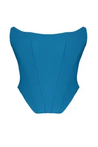 Trendyol Saks Crop Woven Corset Detailed Bustier