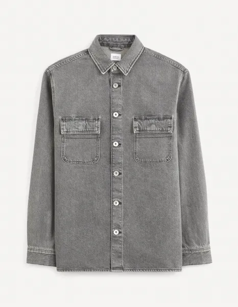 Celio Denim Shirt Battery - Mens