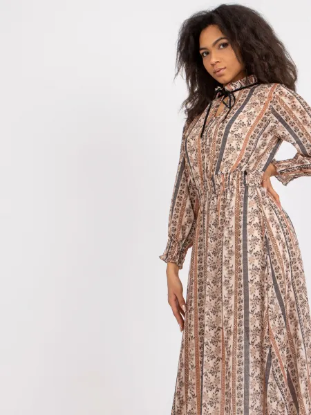 Dress-DHJ-SK-15177-1.04P-dark beige