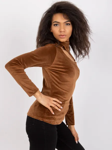 Blouse-DHJ-BZ-6561.09P-brown