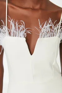 Dámske šaty Trendyol Ecru