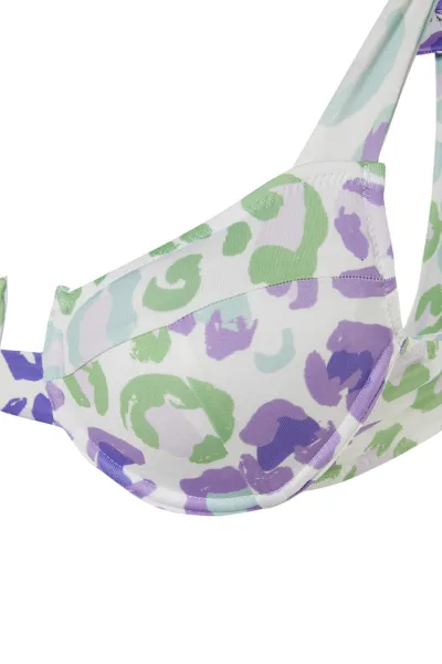 Trendyol Animal Print Underwire Bikini Top