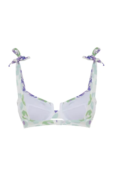 Trendyol Animal Print Underwire Bikini Top