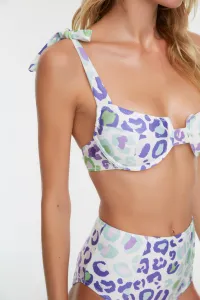 Trendyol Animal Print Underwire Bikini Top