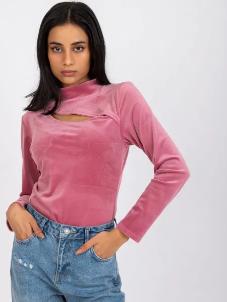 Blouse-DHJ-BZ-6561.09P-dark pink