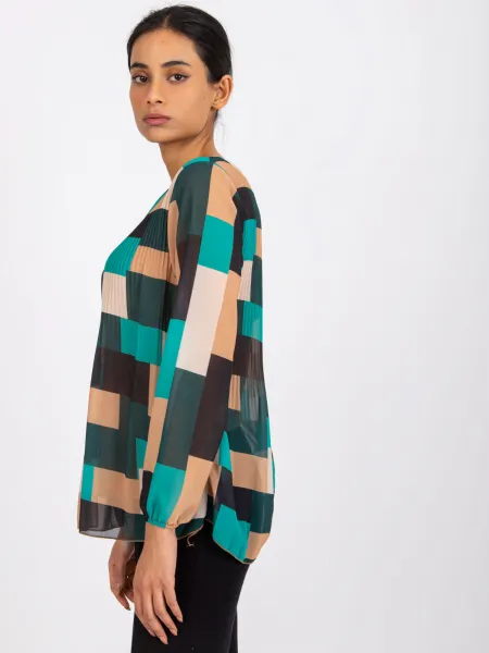 Blouse-DHJ-BZ-8643.38P-dark green