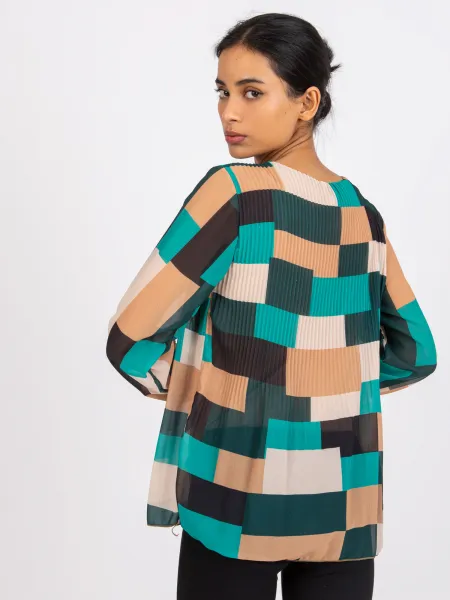 Blouse-DHJ-BZ-8643.38P-dark green