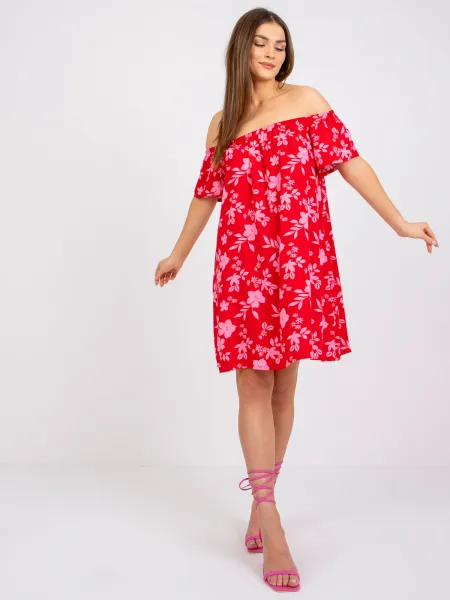 Dress-D73771M30145H-red