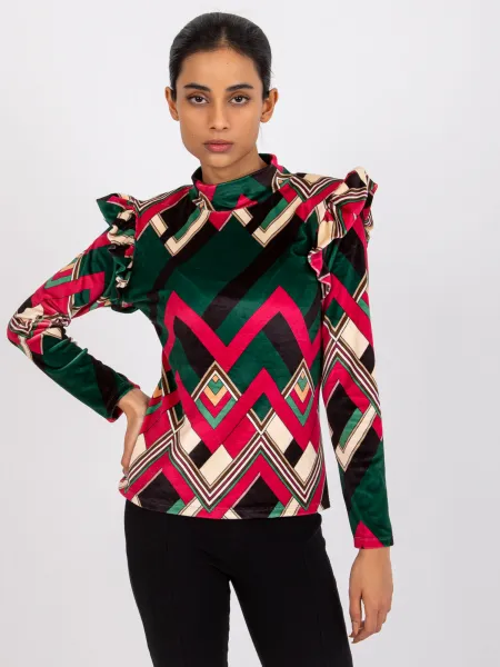 Blouse-DHJ-BZ-6533C-1.81P-dark green
