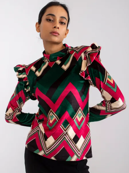 Blouse-DHJ-BZ-6533C-1.81P-dark green