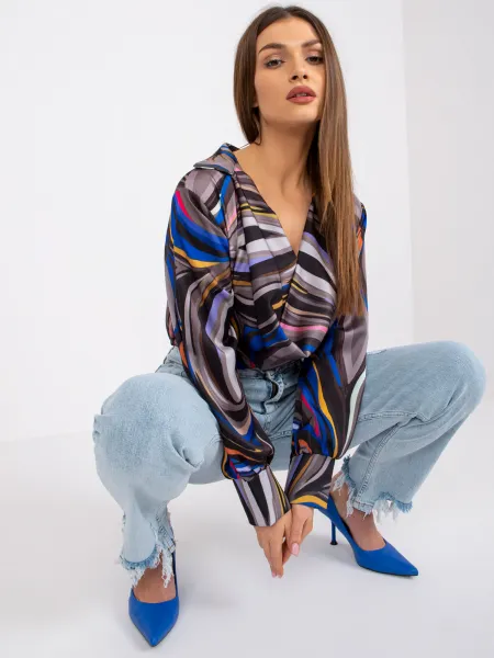 Blouse-DHJ-BZ-15201.30-grey-black