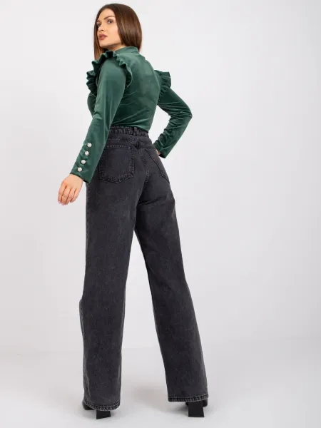 Blouse-DHJ-BZ-6533A.44P-dark green