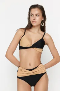 Trendyol Ten High Waist Zahalený uzol Detailné spodky bikín