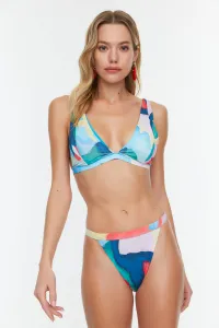 Trendyol Watercolor Effect Bikini Bottoms
