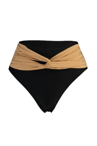 Trendyol Ten High Waist Zahalený uzol Detailné spodky bikín