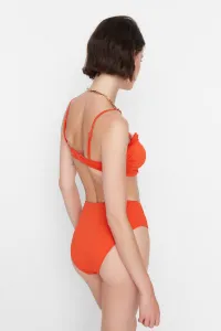 Trendyol Red High Waist Bikini Bottoms