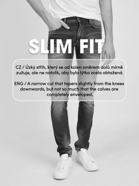 Čierne pánske rifle GAP Slim