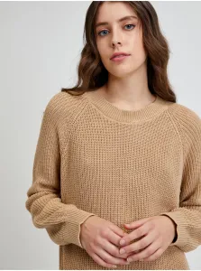 Béžové sveter šaty hlučné máj Lucia - ženy