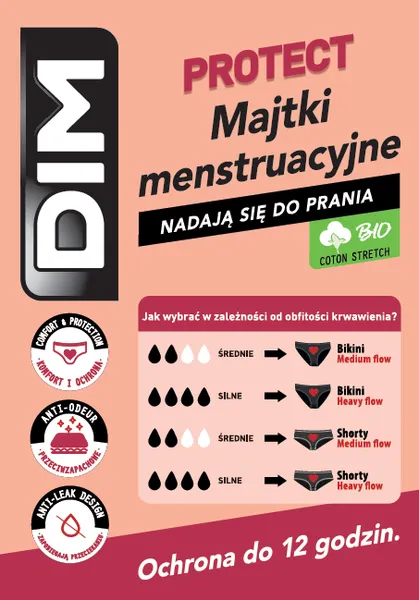 DIM MENSTRUAL LACE BOXER - Menštruačné nohavičky s čipkou - čierna