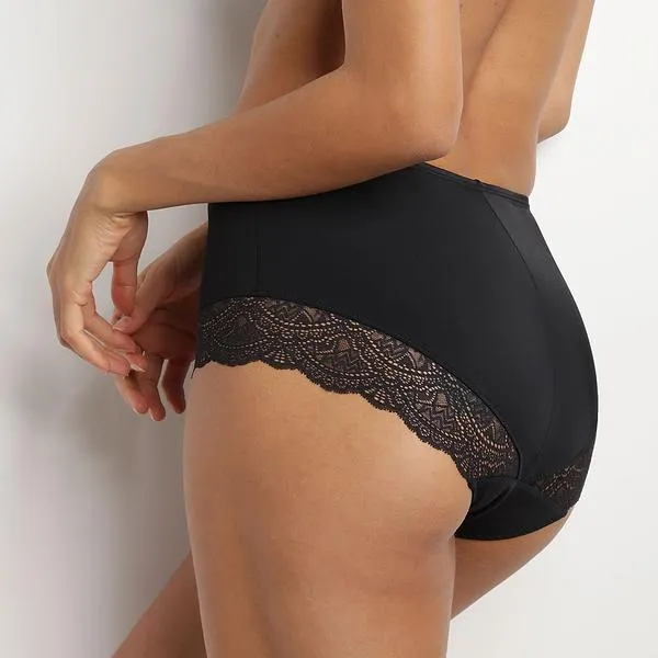 ECODIM LACE CULOTTE - Dámske nohavičky s čipkou - čierna