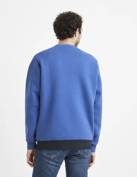 Mikiny bez kapuce pre mužov Celio - modrá, tmavomodrá, svetlosivá