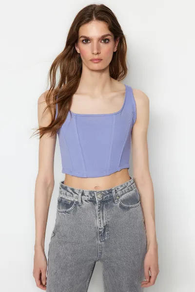 Dámsky Crop Top Trendyol Knitted