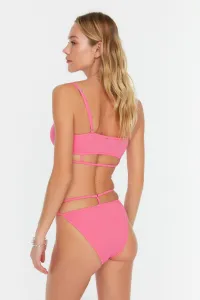 Trendyol Pink Tie Detailed Bikini Bottom