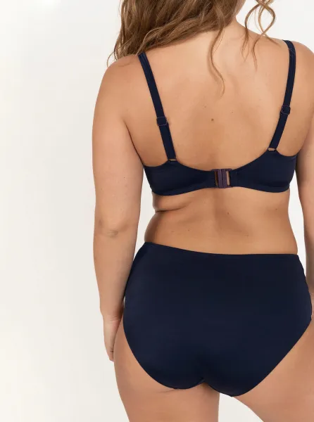 Dark blue swimsuit top DORINA - Women
