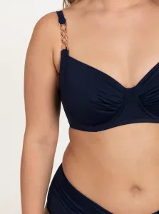 Dark blue swimsuit top DORINA - Women