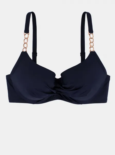 Dark blue swimsuit top DORINA - Women