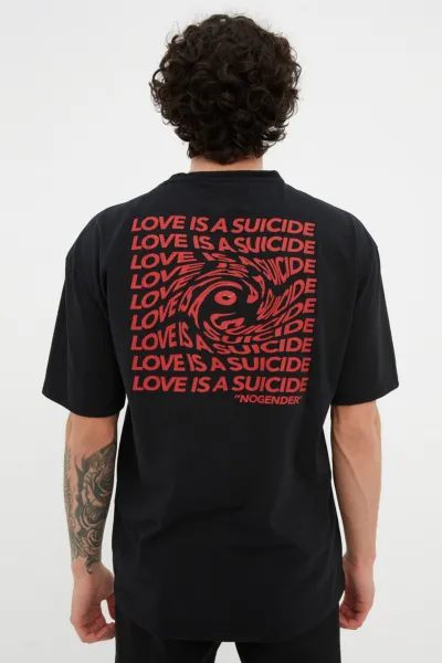 Trendyol T-Shirt - Μαύρο - Κανονική εφαρμογή