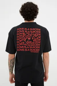 Trendyol T-Shirt - Μαύρο - Κανονική εφαρμογή