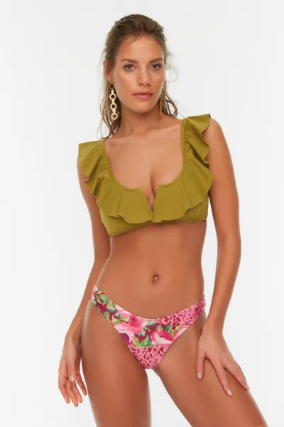 Bikiny spodný diel Trendyol Floral patterned